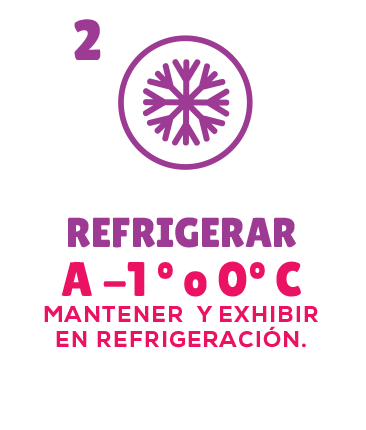 Mantener y exhibir en refrigeracion